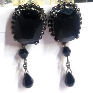 Black Australian crystal earrings